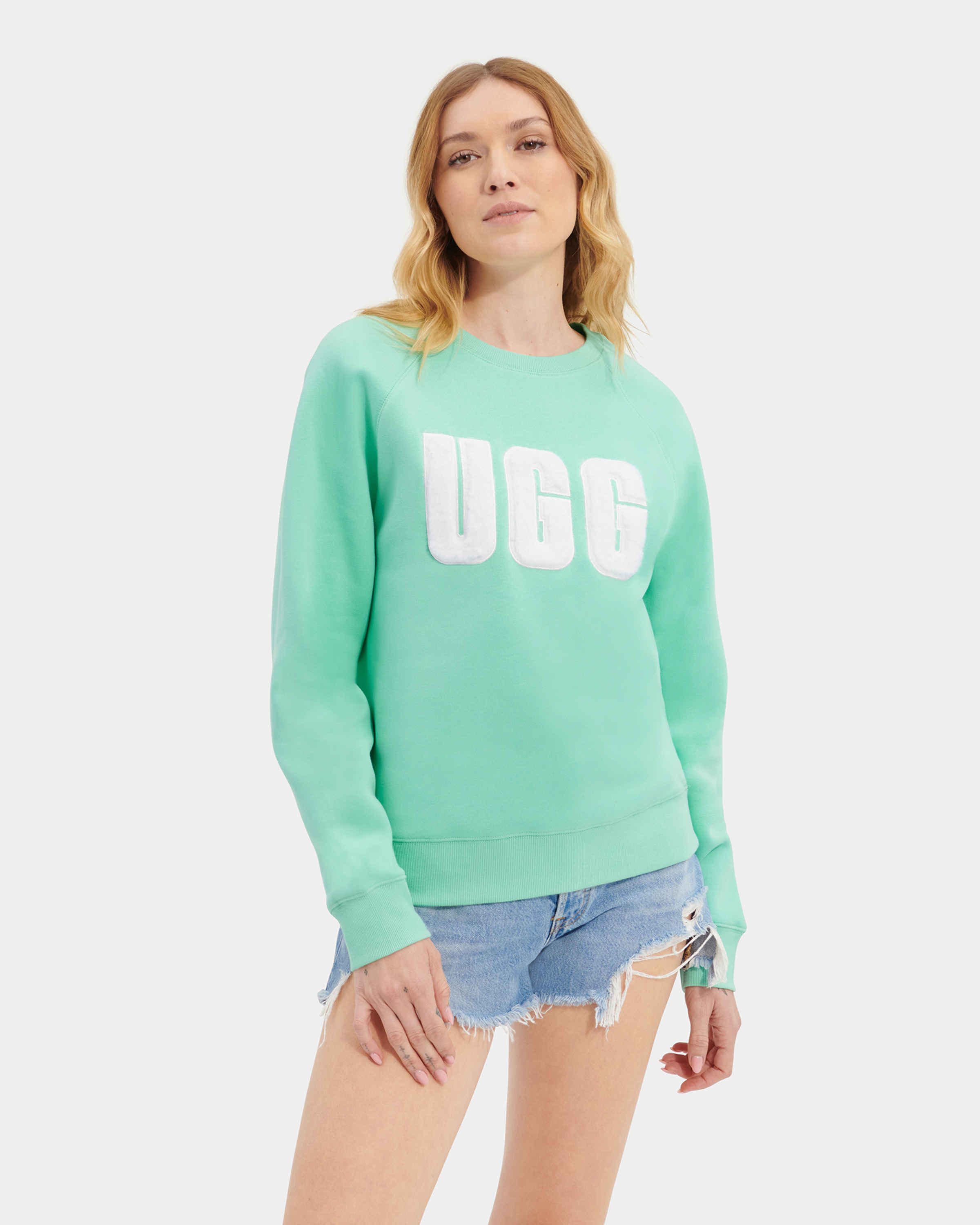 Madeline Fuzzy Logo Crewneck | UGG